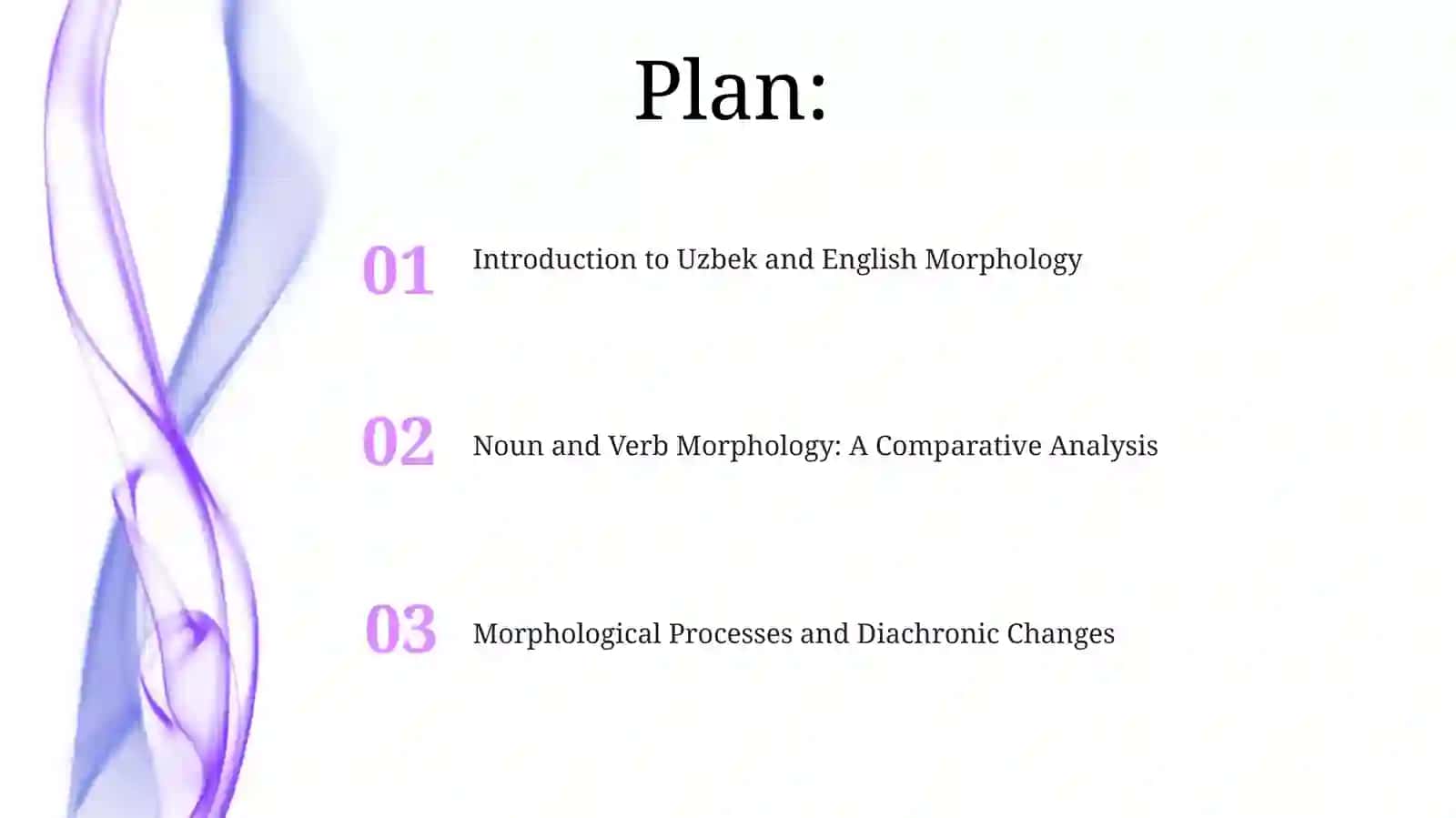 Introduction to Uzbek and English Morphology 2