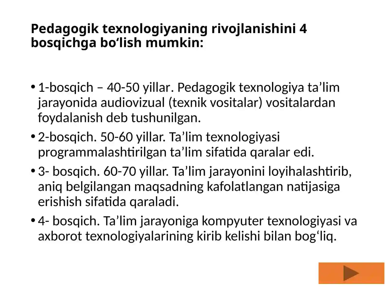Pedagogik texnologiyaning mazmuni va interaktiv metodlari 2