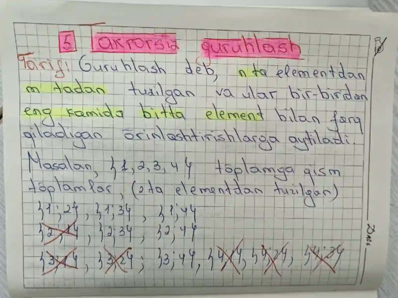 KOMBINATORIKA ELEMENTLARI 2