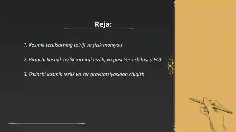 Kosmik tezliklar 2