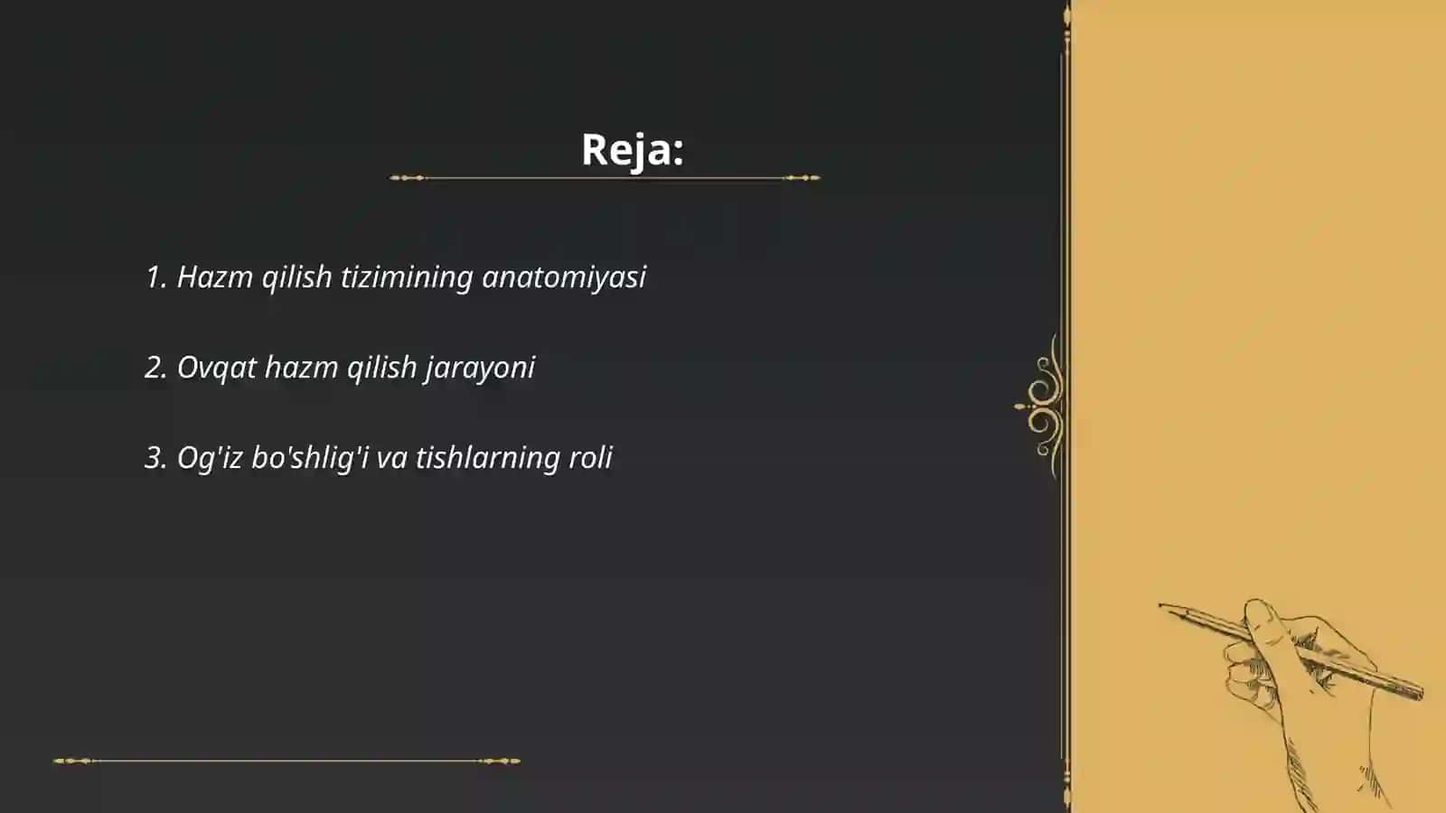 Hazm qilish sistemasi 2
