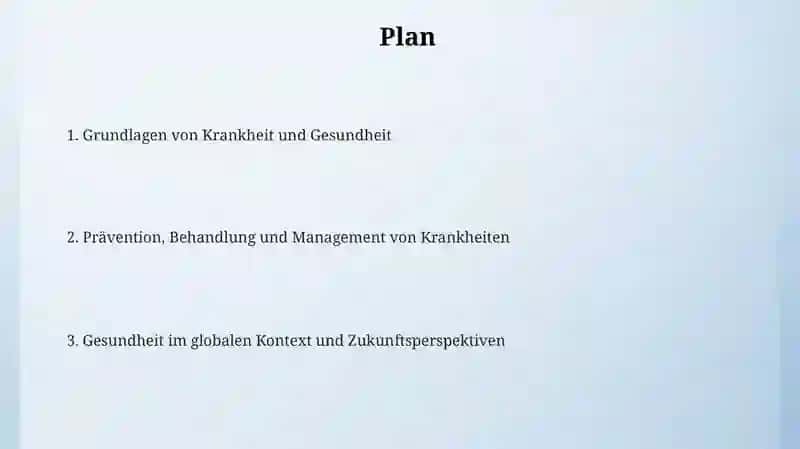 Krankheit und Gesundheit 2