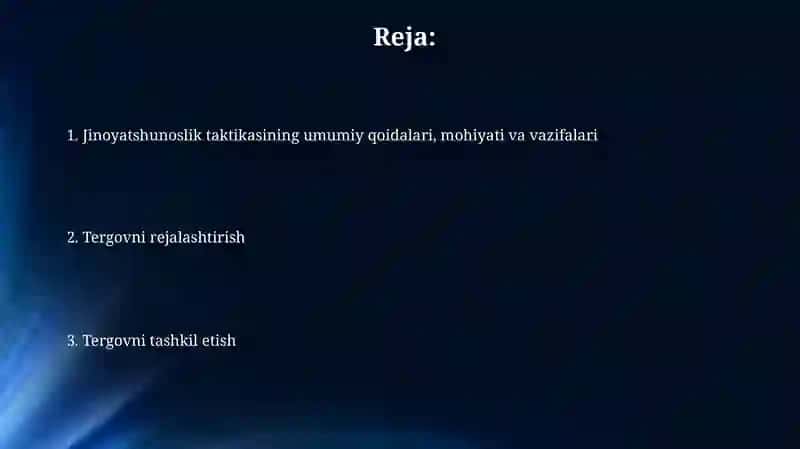 Kriminalistik taktika 2