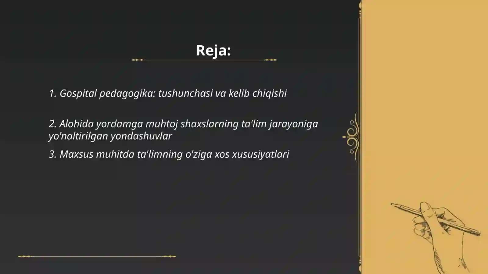 Gospital pedagogikasi 2