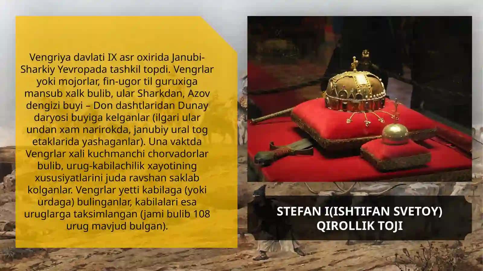 STEFAN I(ISHTIFAN SVETOY) QIROLLIK TOJI 2