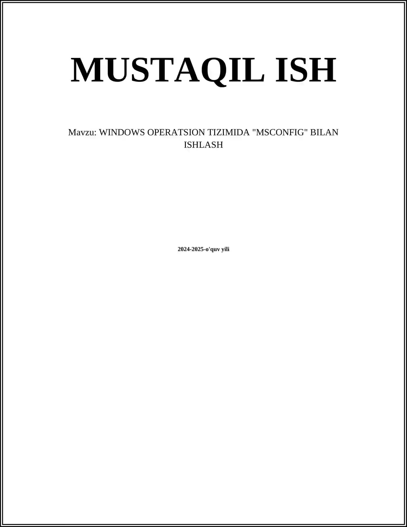 Ornatilgan tizimlar 2