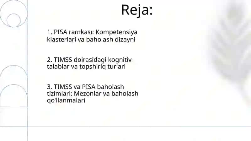 PISA Baholash Ramkasi: Matematika 2