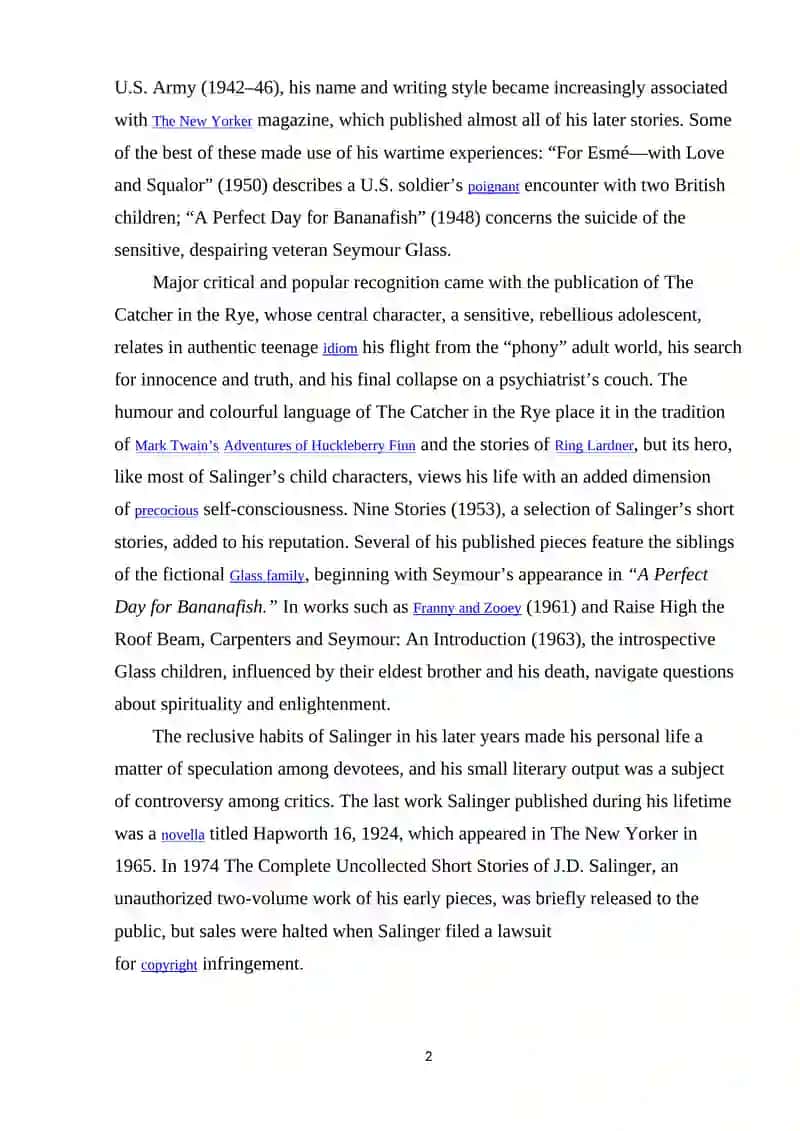 The Catcher in the Rye 2