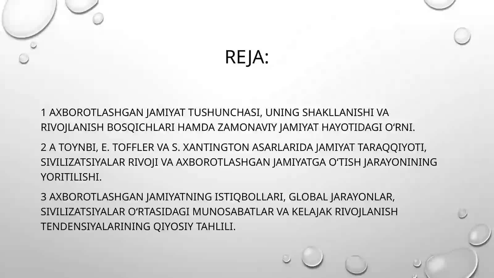 Axborotlashgan jamiyat va uning istiqbollari (Taraqqiyot, civilizatsiya, axborotlashgan jamiyat) 2