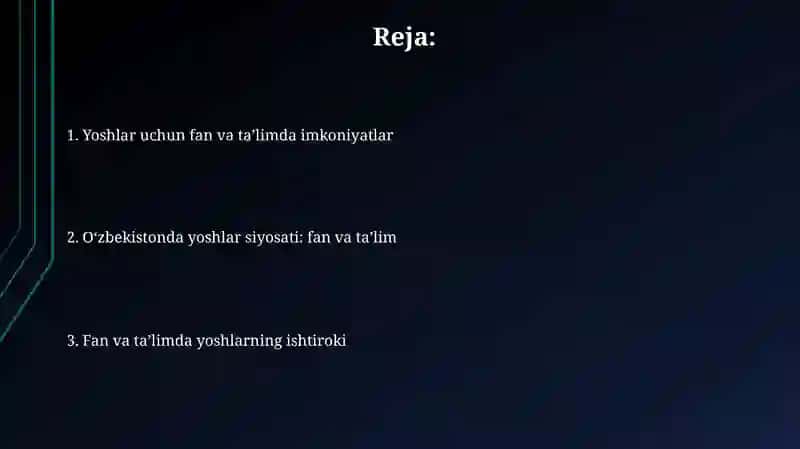 O'zbekistonda ilm-fan yoshlar siyosati 2