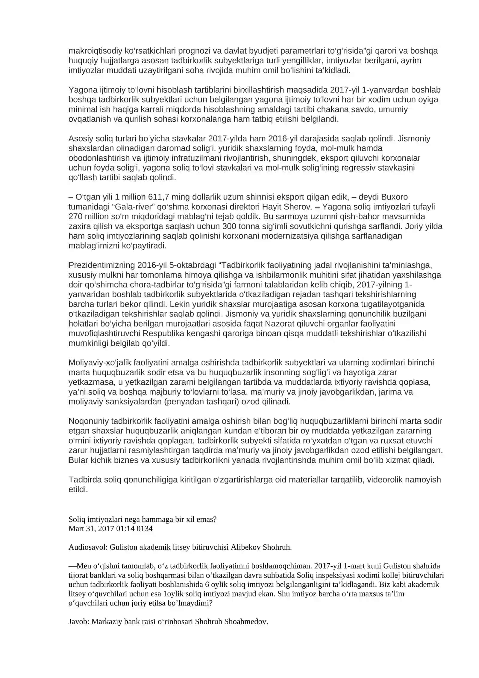 Soliq imtiyozlari, ularning mohiyati va turlari 2