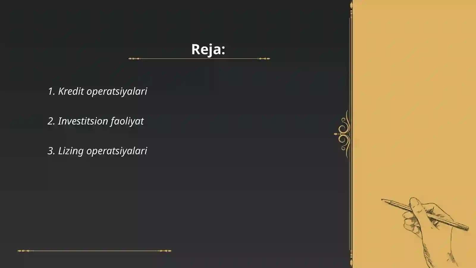 Tijorat banklarining aktiv operatsiyalari 2