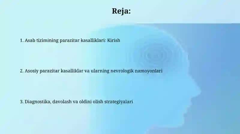 Asab tizimini parazitar kasalliklari 2