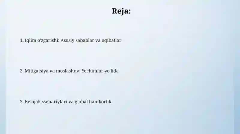 Iqlim ozgarishi 2