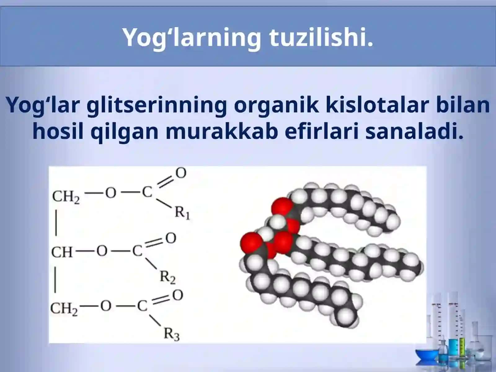 Yog’lar.Olinishivaxossalari 2