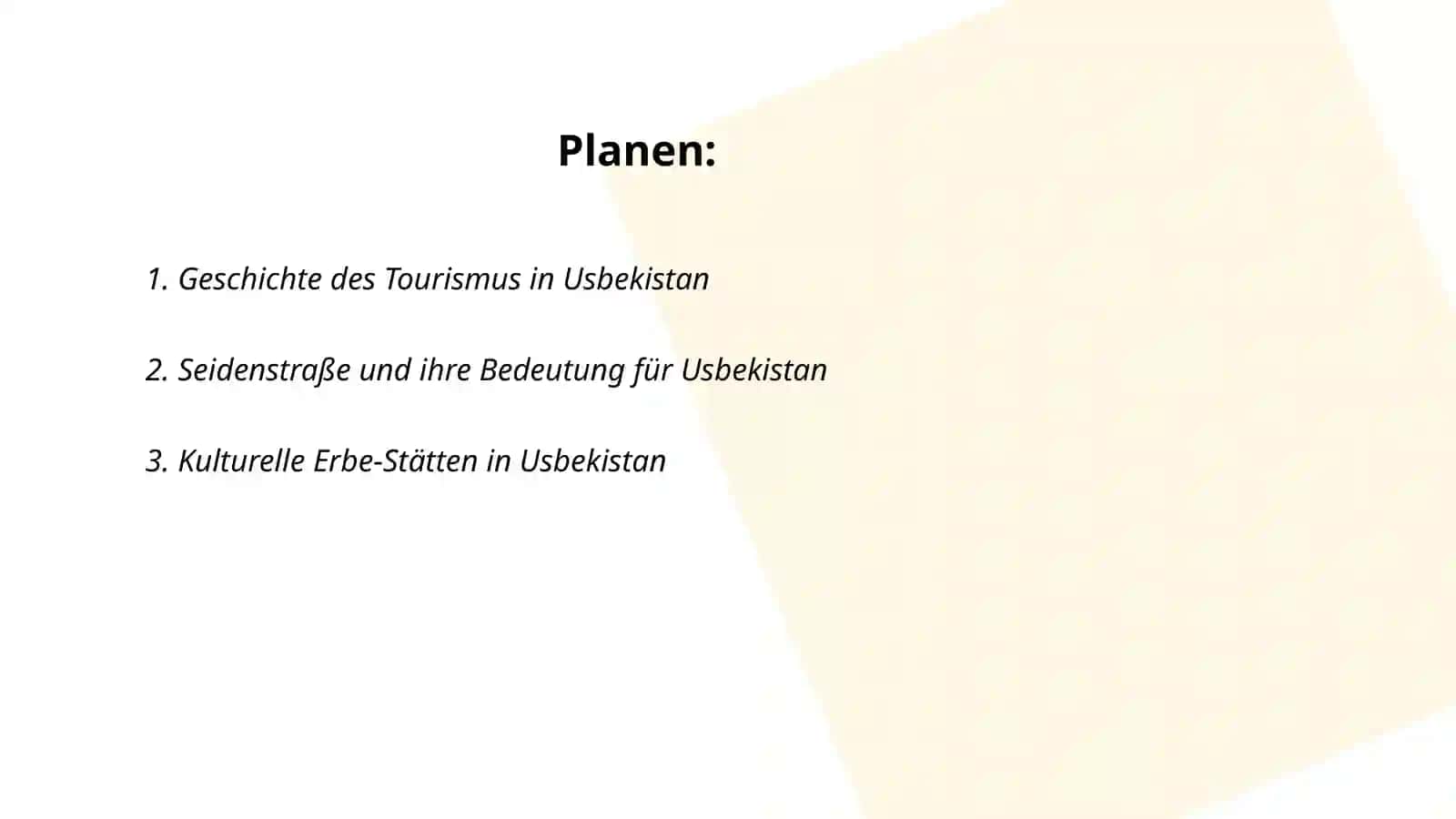 Geschichte des Tourismus in Usbekistan 2