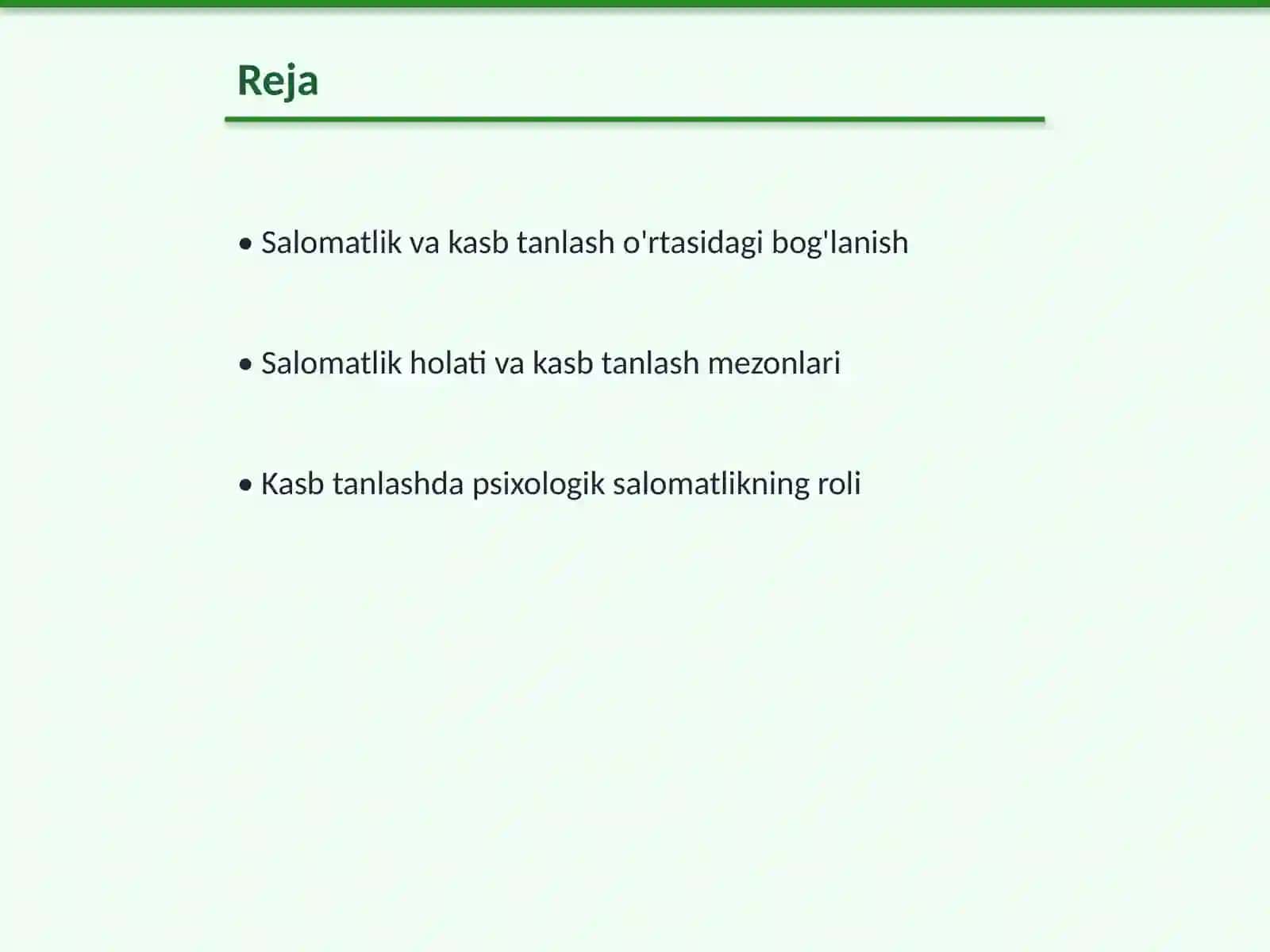 Salomatlik va Kasb Tanlashning Ahamiyati 2