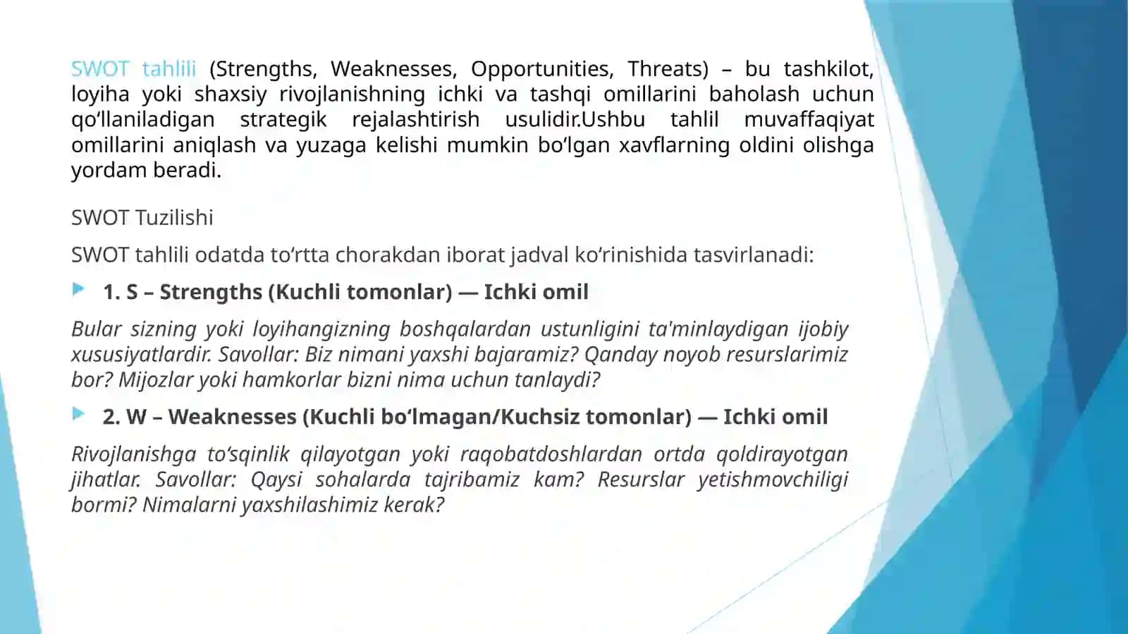 SWOTtahlili 2