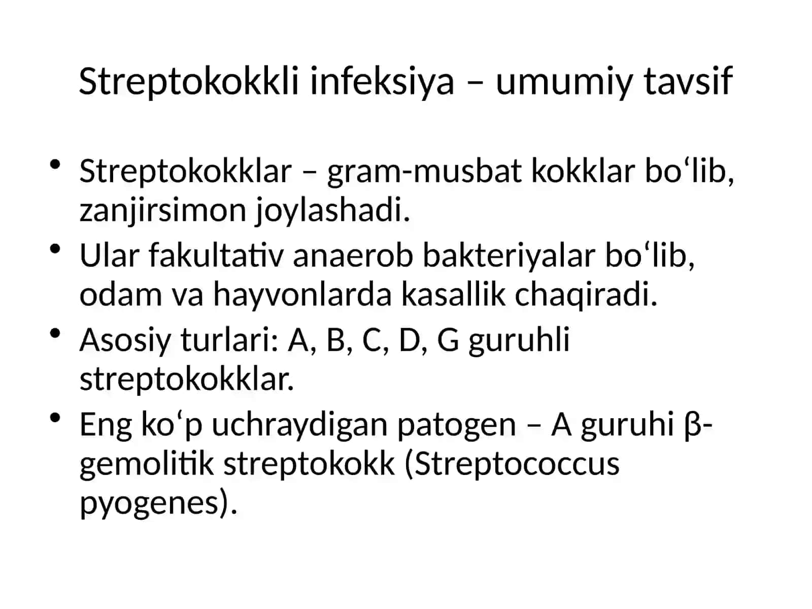 STREPTOKOKKLI VA PNEVMOKOKK INFEKSIYALAR 2