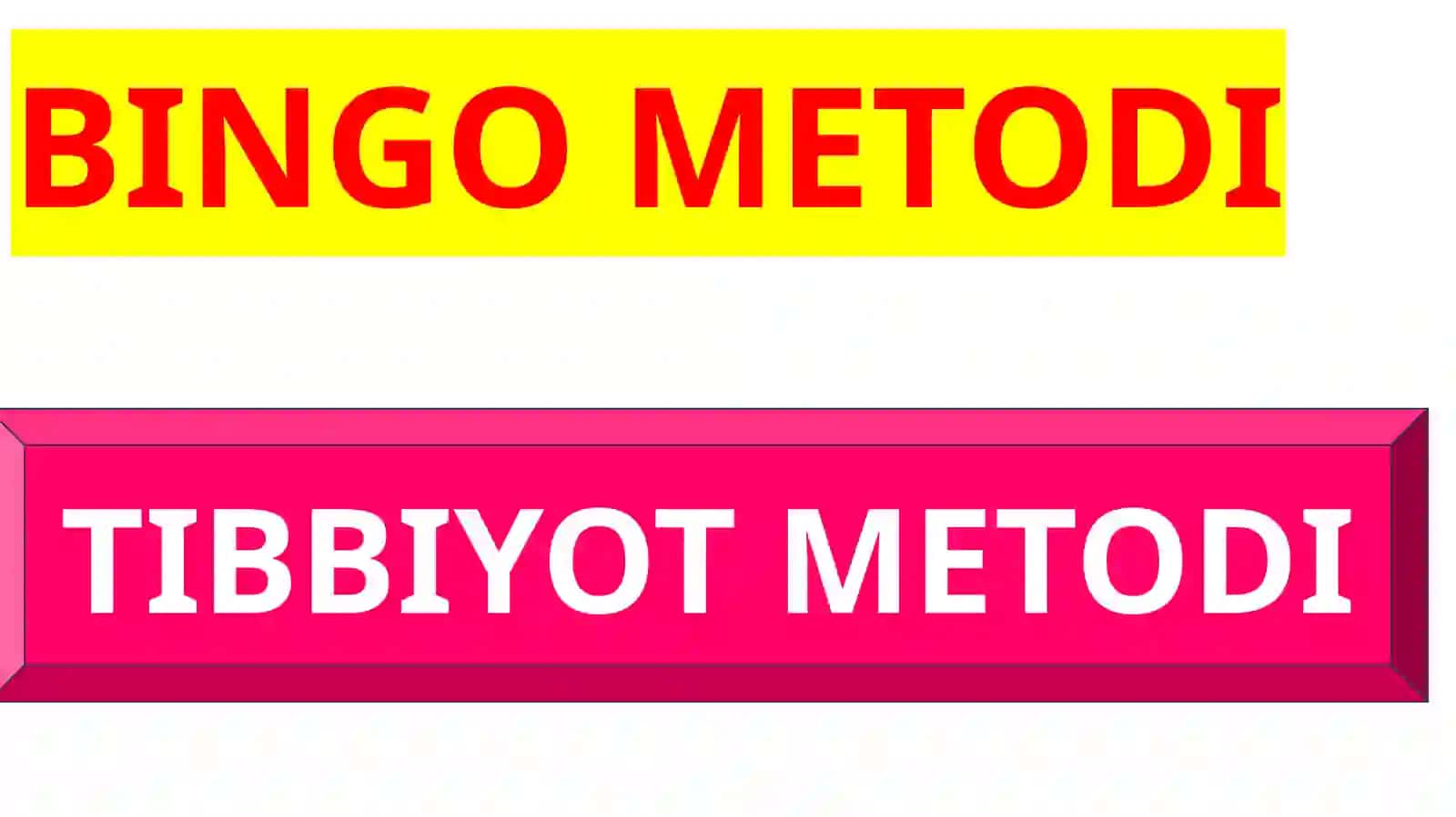 BINGO METODI 2