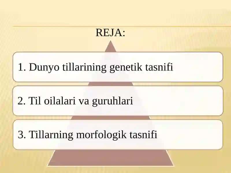Dunyotillar va va ularning tasnifi 2