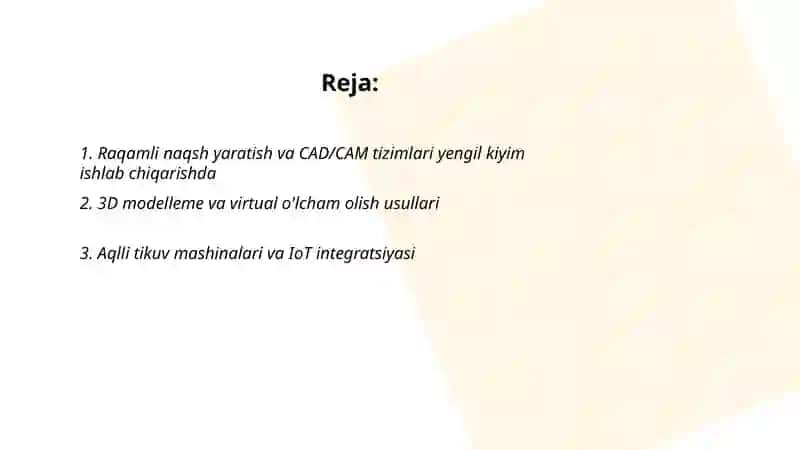 Yengil kiyim tikish texnologiyasini innovatsion usullari 2