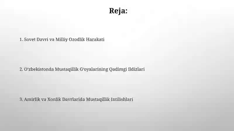 Ózbekistonda mustaqillik gʻoyalarining tarixiy asoslari 2