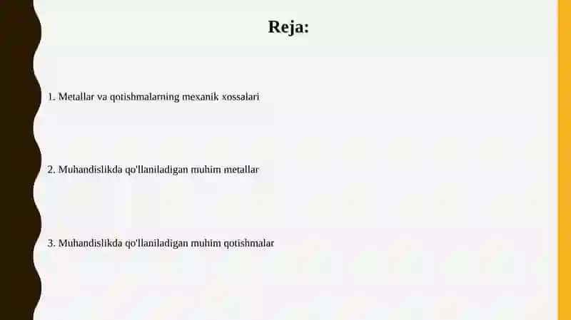Metallar va qotishmalar 2