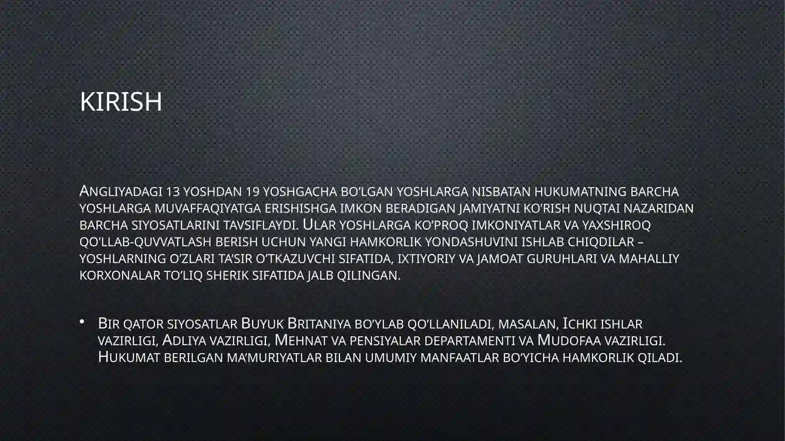angilyada yoshlarga oid davlat siyosati 2