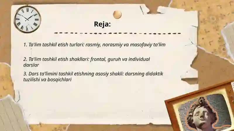 Ta'lim Tashkil Etish Turlari va Shakllari 2