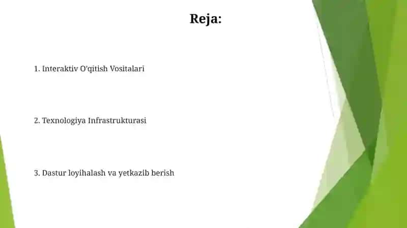 MASOFADAN O'QITISHNING PROGRAMMA VA TEXNIK VOSITALAR 2