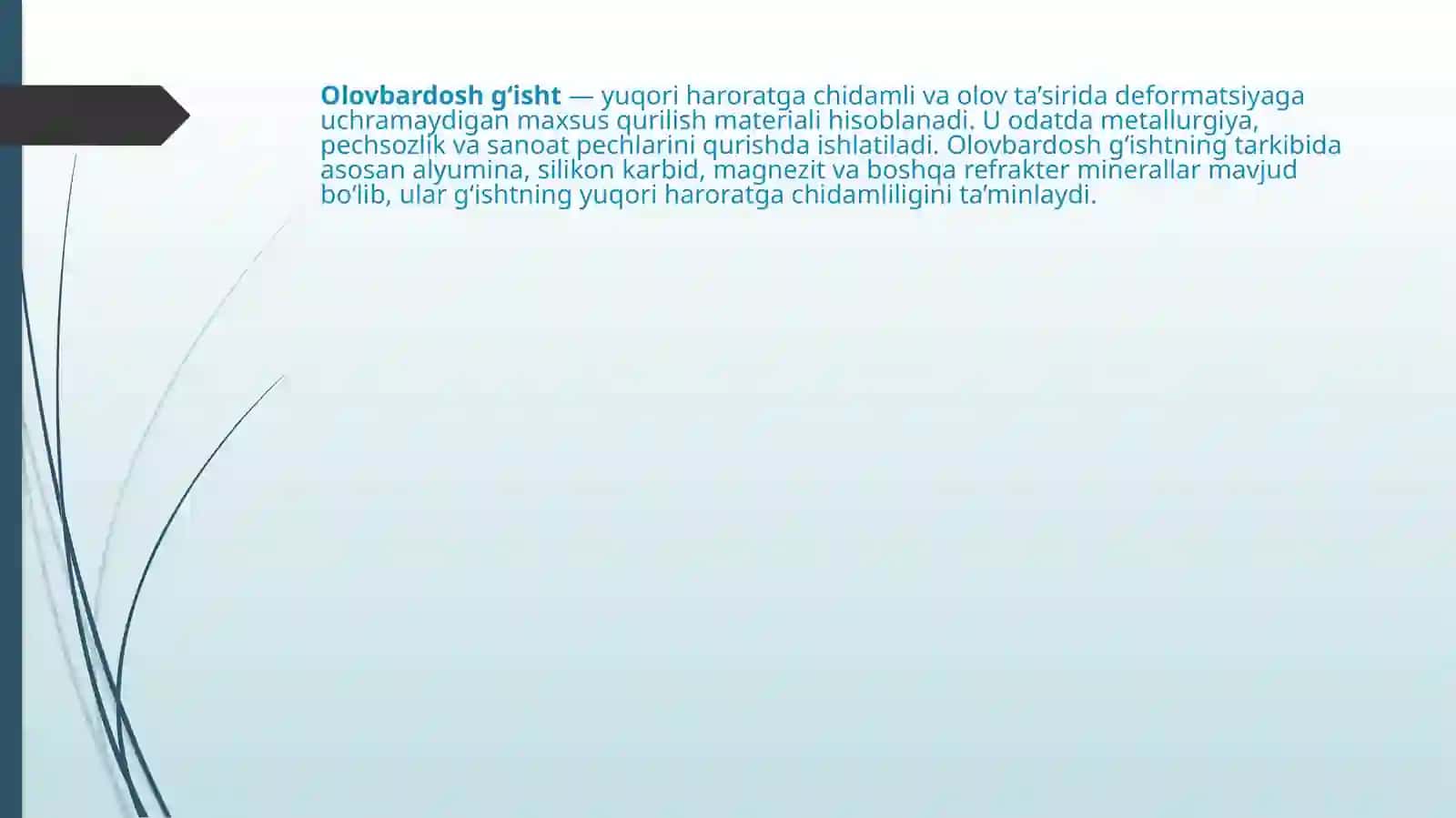 Olovbardoshg'ishtlarning yaratilishi tarixi 2
