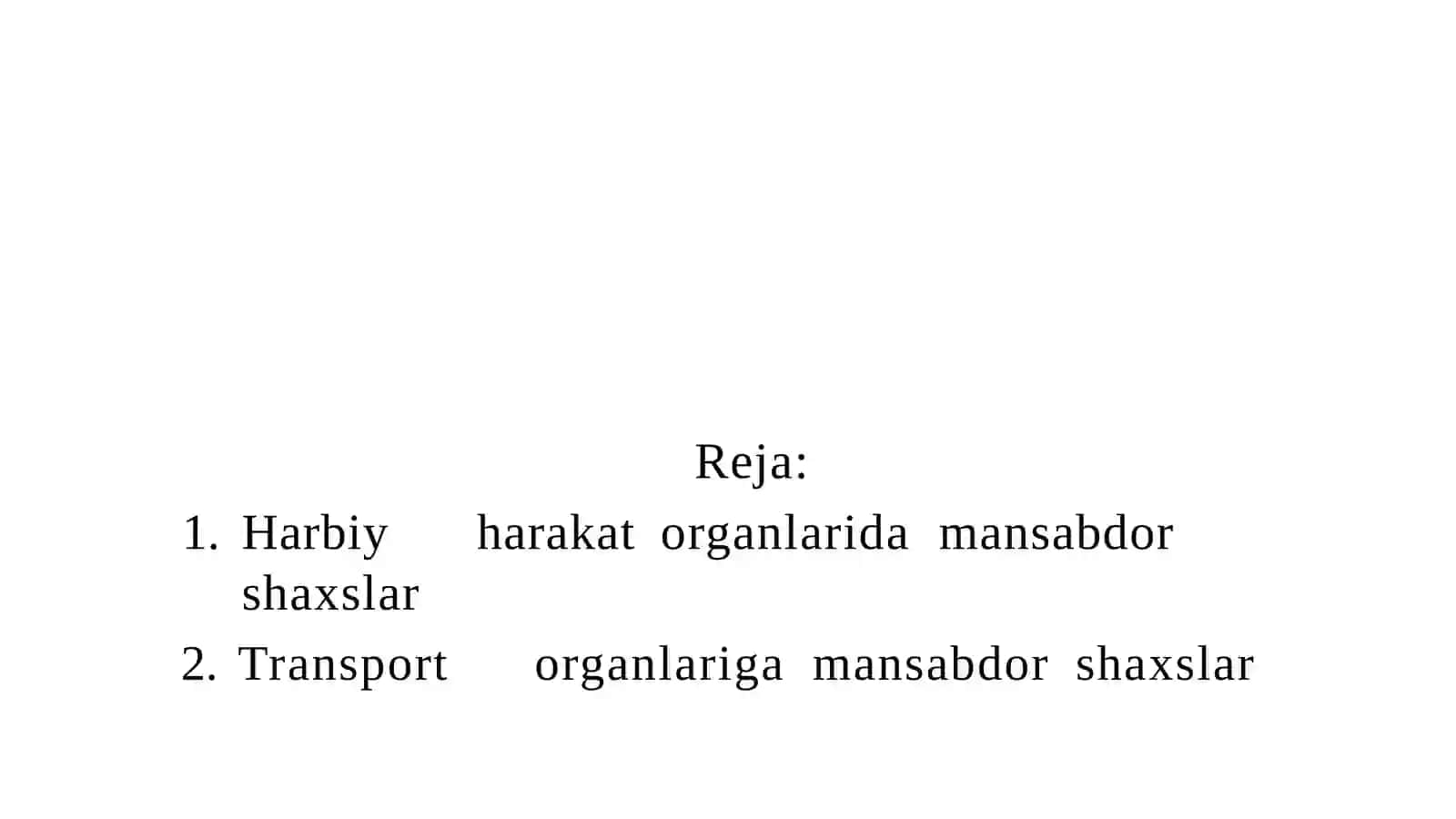 Harbiy harakatorganlaridamansabdorshaxslar 2