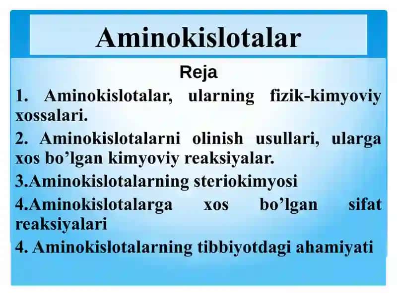 Aminokislotalar 2