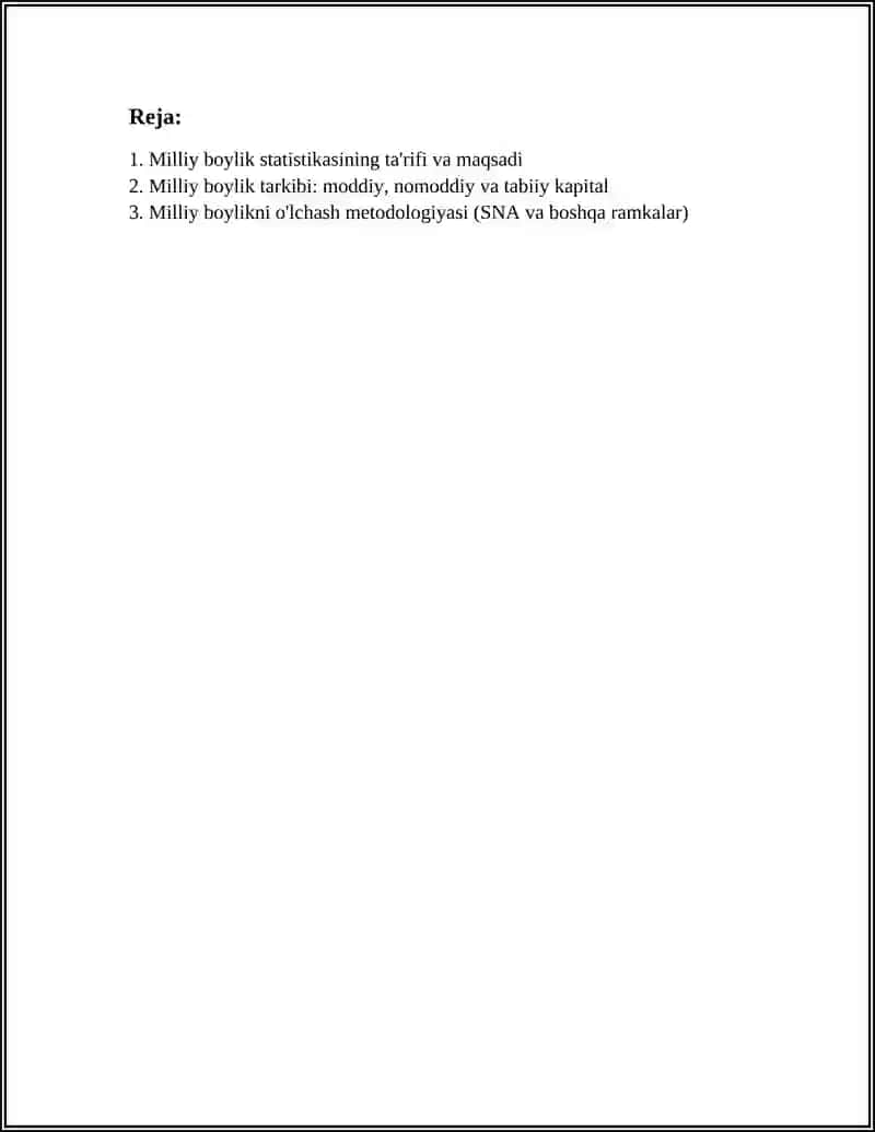 MILLIY BOYLIK STATISTIKASI 2
