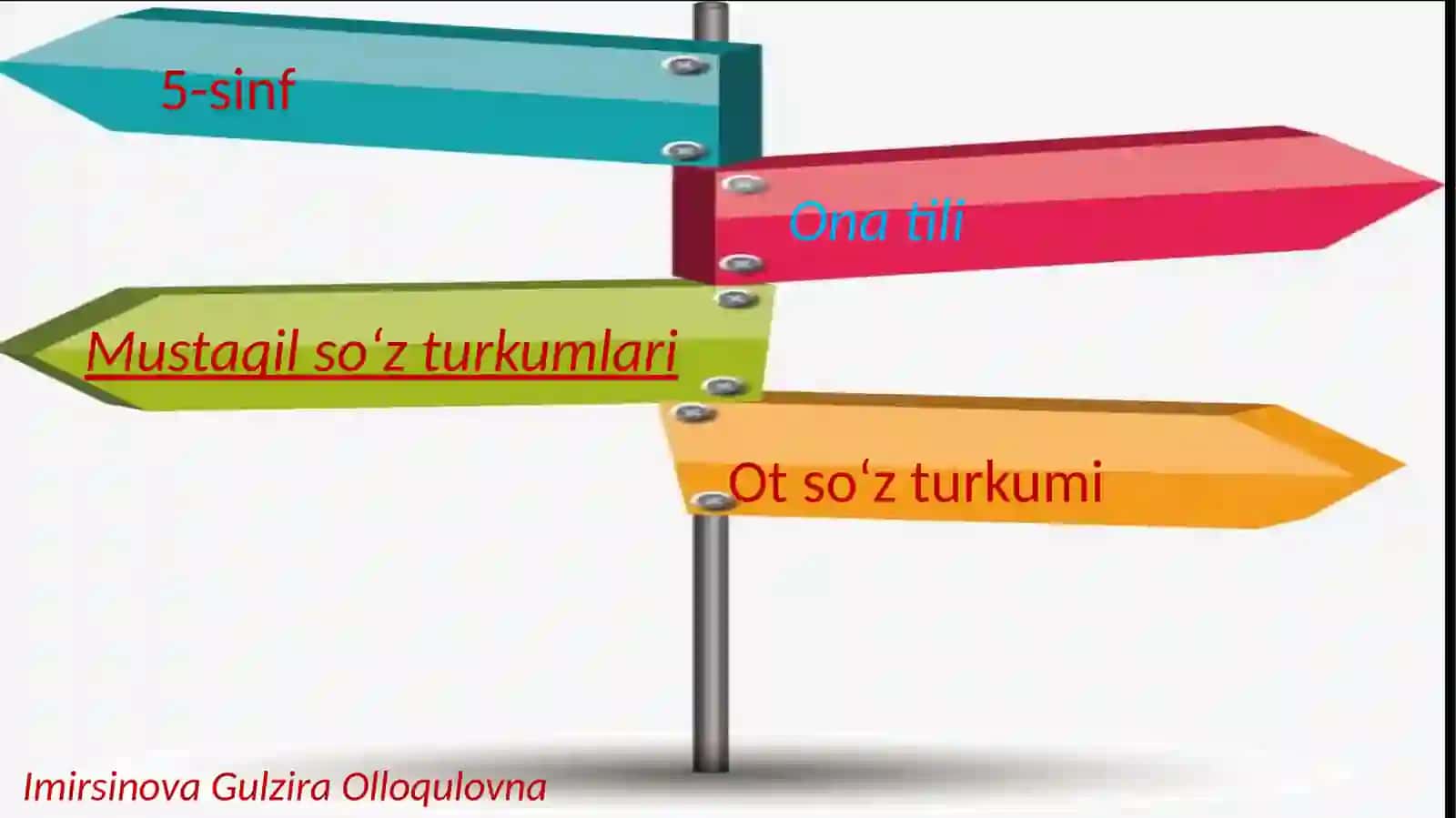 Mustaqil so‘z turkumlari 2