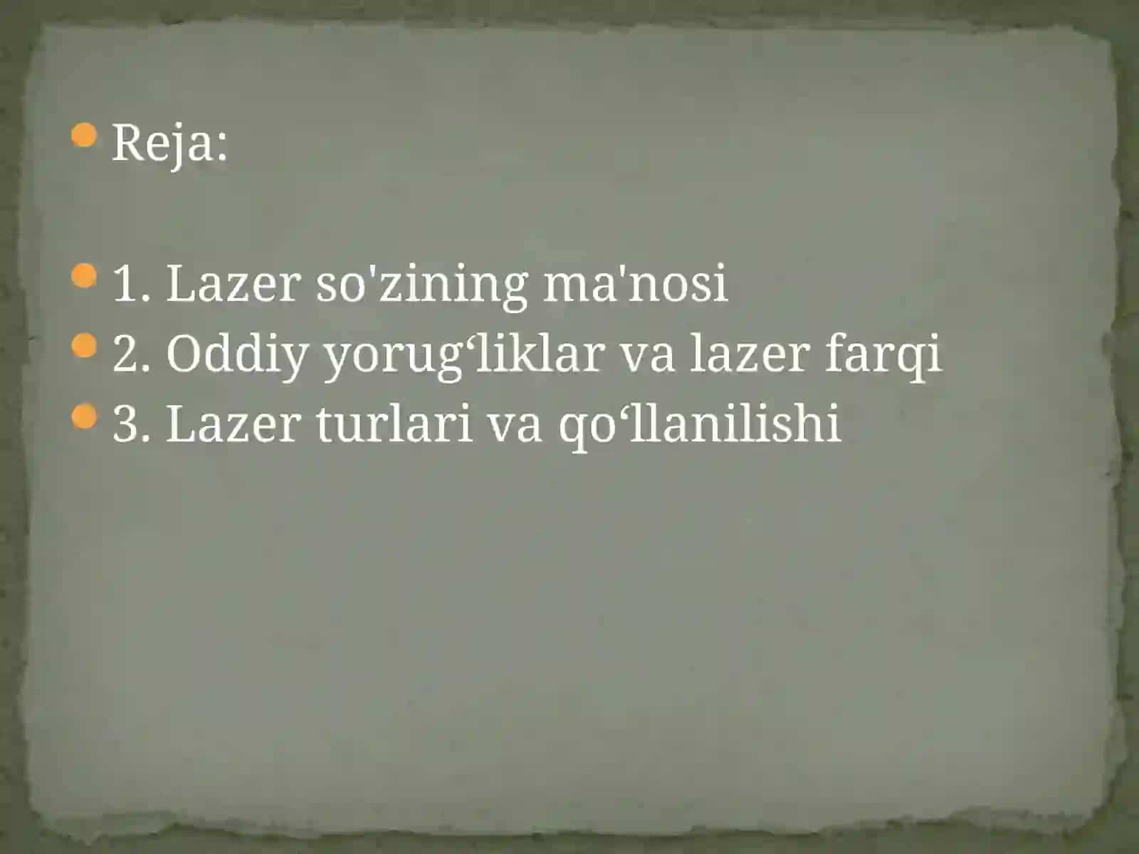 Lazerlarning ishlanish prinsipi 2