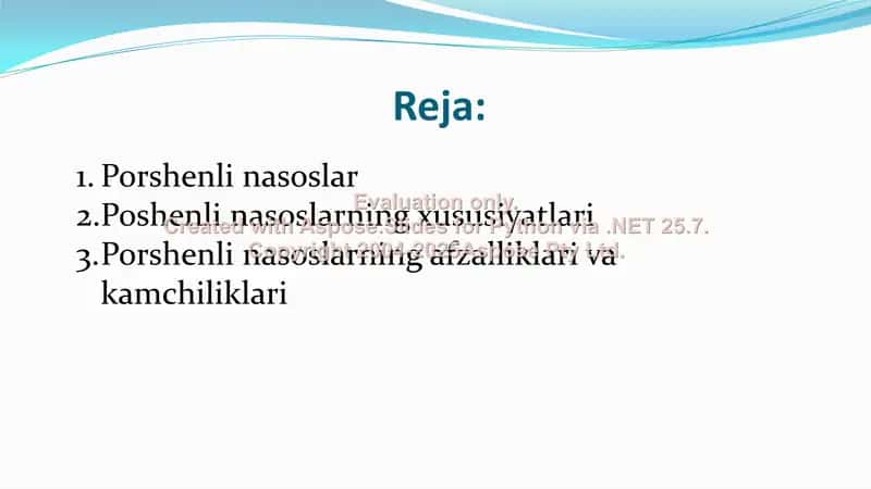 Porshenli nasoslarning afzalliklari va kamchiliklari 2