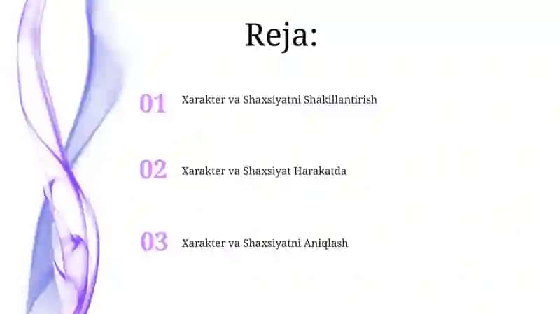 Xarakter va shaxs 2