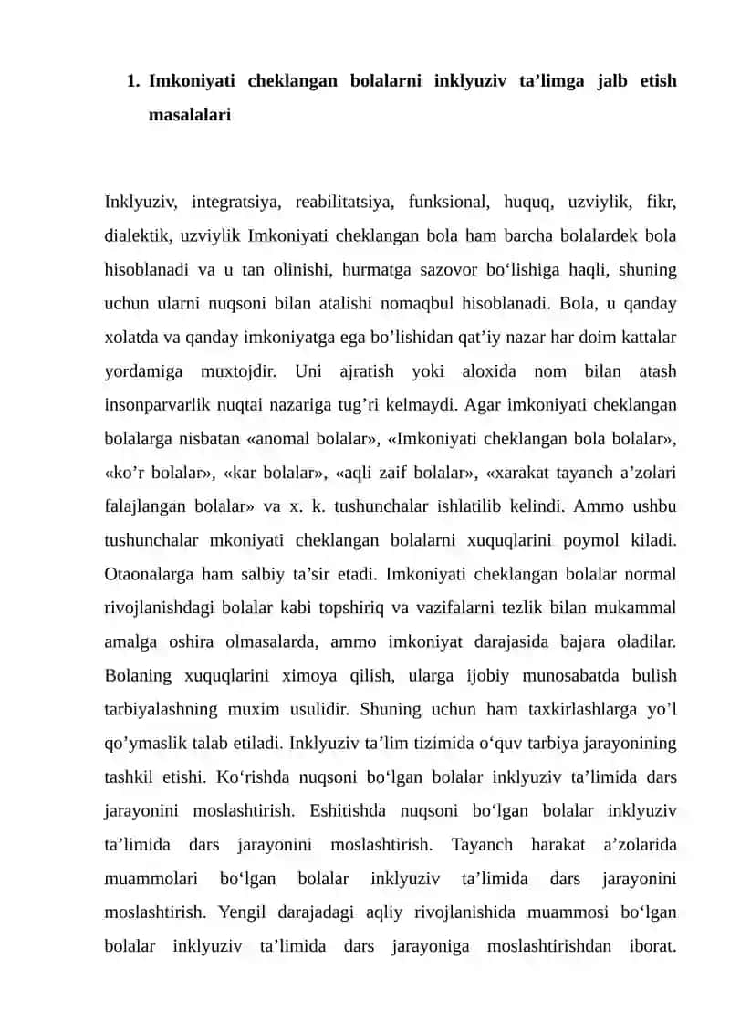 Imkoniyati cheklangan bolalar inklyuziv ta'lim 2