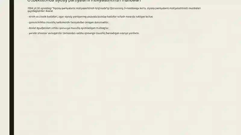 Siyosiy partiyalarni moliyalashtirish 2