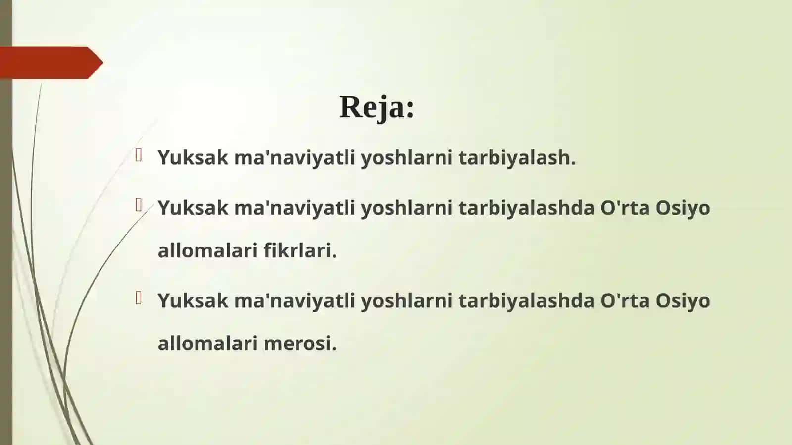 Yuksak ma'naviyatli yoshlarni tarbiyalashda O'rta Osiyo allomalari merosining o’rni 2