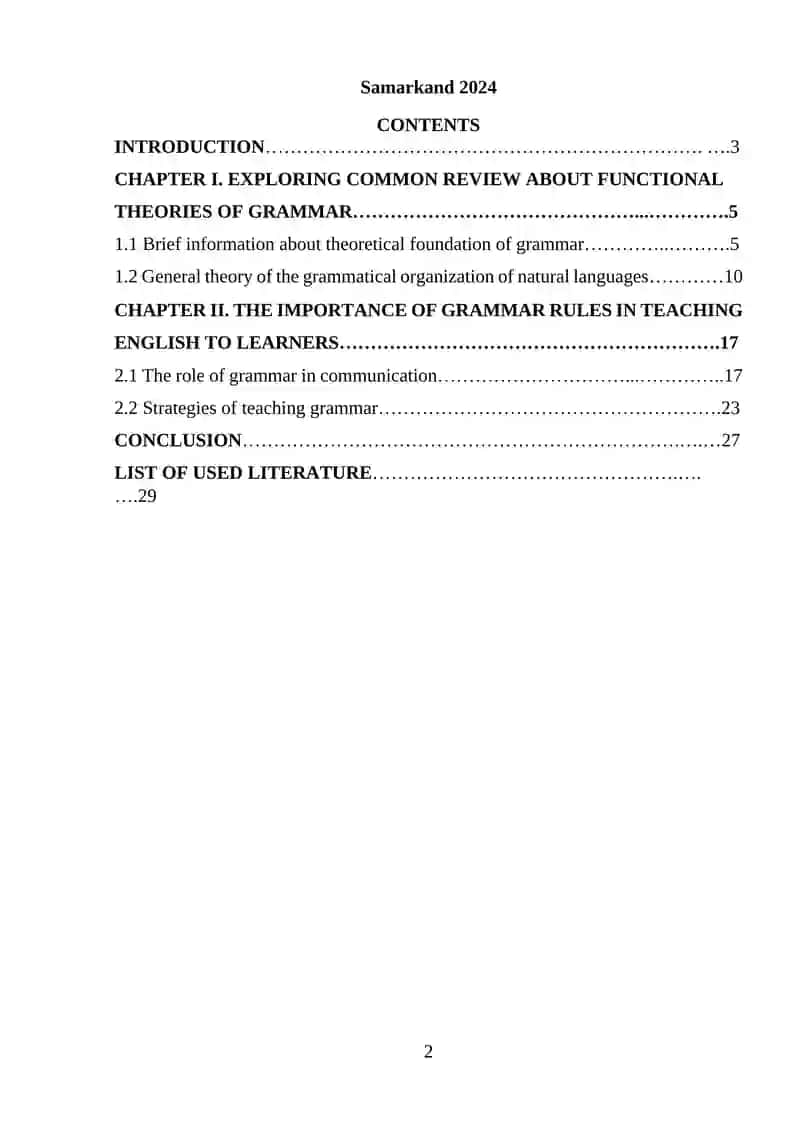 FUNCTIONAL THEORIES OF GRAMMAR 2