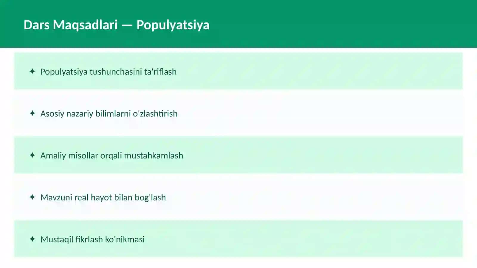 BIOLOGIYA Ekologiya 2
