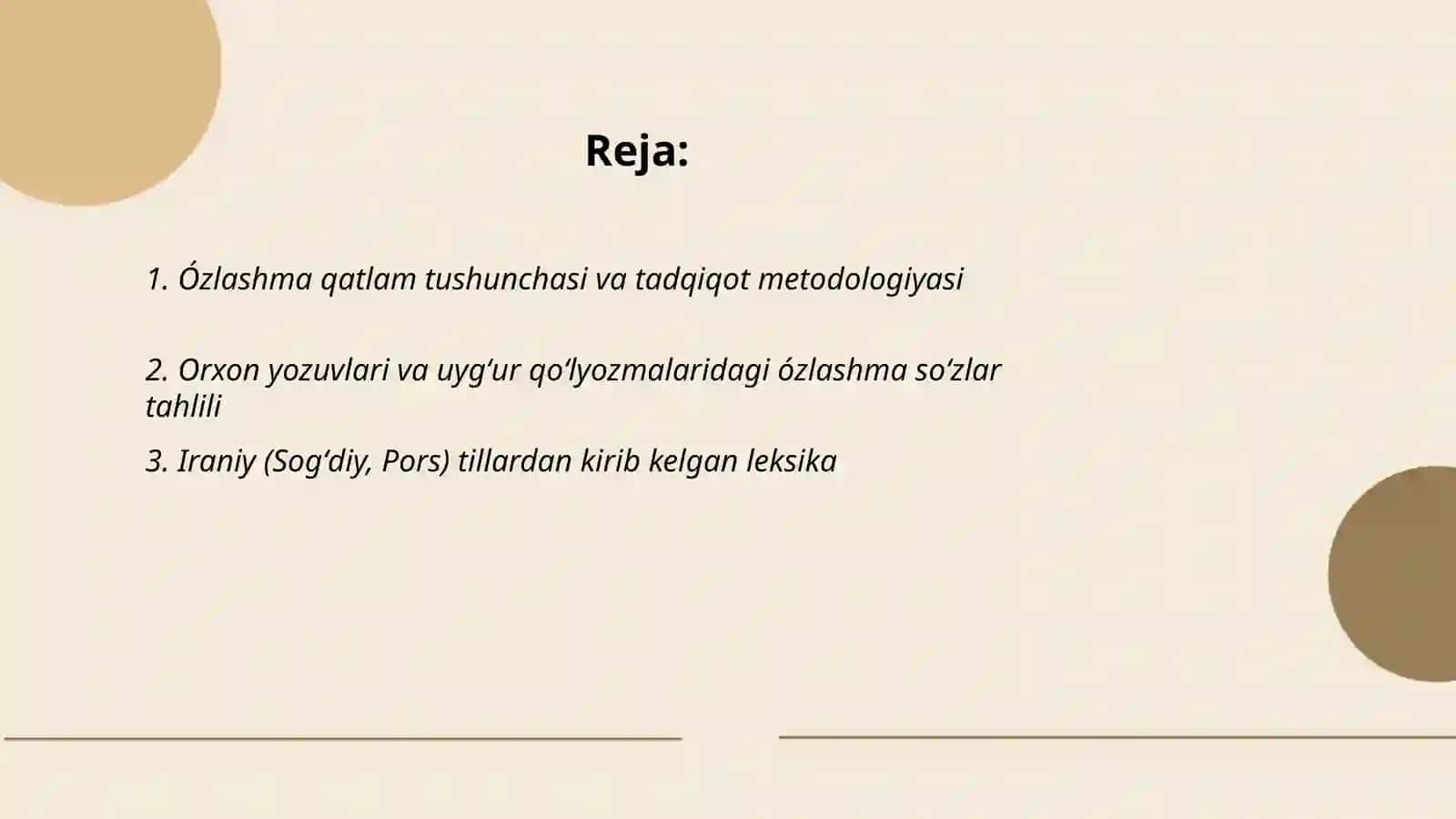 Qadimgi turkiy til leksikasi Òzlashma qatlam 2