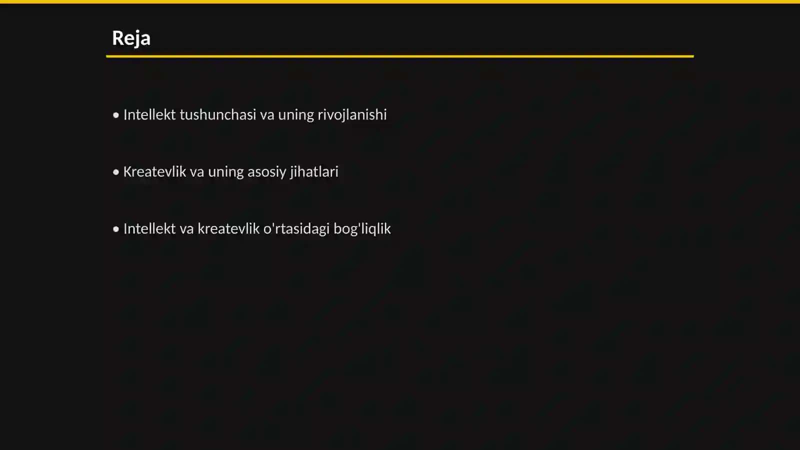 Intellekt va kreatevlik 2
