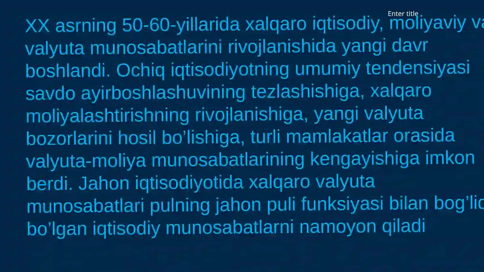 XALQARO VALYUTA TIZIMI VA SIYOSATI 2