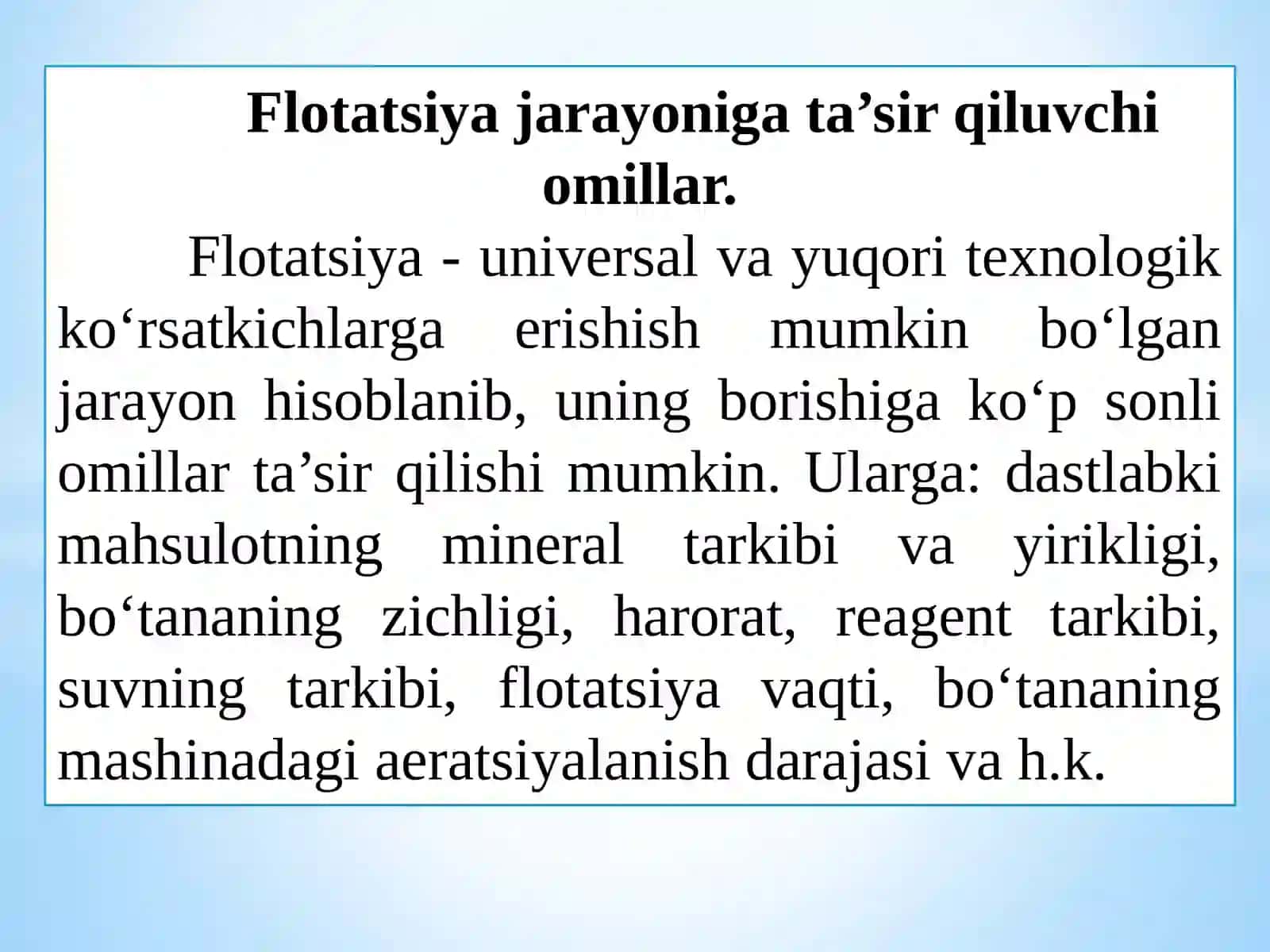 FLОTАTSIYA UCHUN DАSTGОHLАRNI TАNLАSH 2