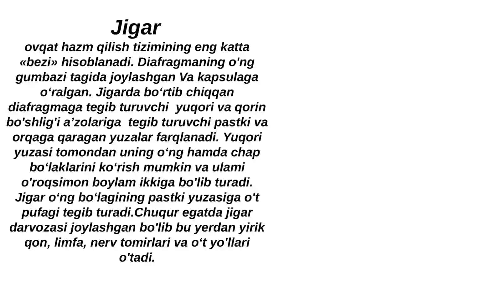 Jigar va o‘t yo‘llari 2