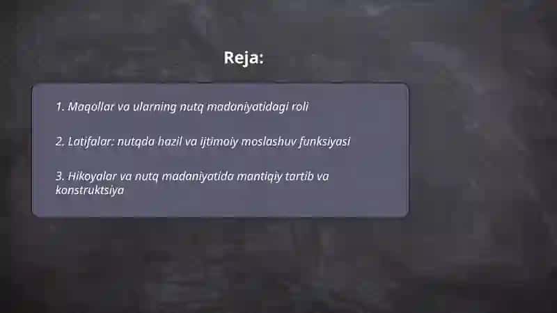 Maqollar va ularning nutq madaniyatidagi roli 2